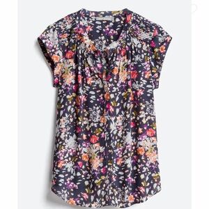 Daniel Rainn Floral Women's Top Blouse Colorful